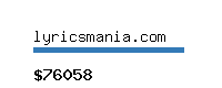 lyricsmania.com Website value calculator