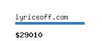 lyricsoff.com Website value calculator