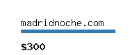 madridnoche.com Website value calculator
