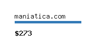 maniatica.com Website value calculator