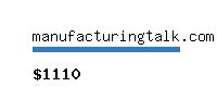 manufacturingtalk.com Website value calculator