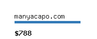 manyacapo.com Website value calculator