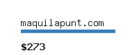 maquilapunt.com Website value calculator