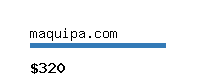 maquipa.com Website value calculator