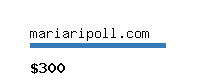 mariaripoll.com Website value calculator