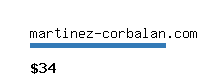 martinez-corbalan.com Website value calculator