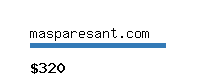 masparesant.com Website value calculator