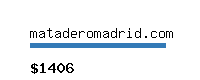 mataderomadrid.com Website value calculator