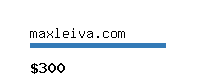 maxleiva.com Website value calculator