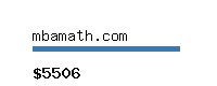 mbamath.com Website value calculator