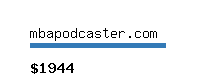 mbapodcaster.com Website value calculator