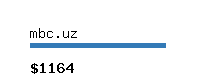 mbc.uz Website value calculator