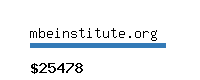 mbeinstitute.org Website value calculator