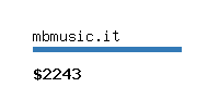 mbmusic.it Website value calculator