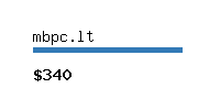 mbpc.lt Website value calculator