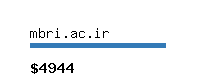 mbri.ac.ir Website value calculator