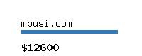 mbusi.com Website value calculator