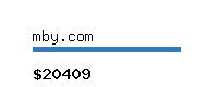 mby.com Website value calculator