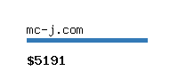 mc-j.com Website value calculator