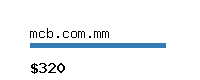 mcb.com.mm Website value calculator