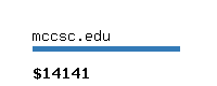 mccsc.edu Website value calculator