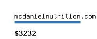 mcdanielnutrition.com Website value calculator