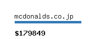 mcdonalds.co.jp Website value calculator