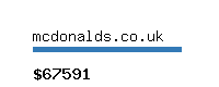 mcdonalds.co.uk Website value calculator