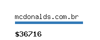 mcdonalds.com.br Website value calculator