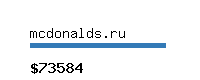 mcdonalds.ru Website value calculator