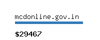 mcdonline.gov.in Website value calculator