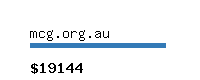 mcg.org.au Website value calculator