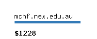 mchf.nsw.edu.au Website value calculator