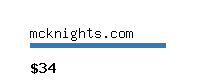 mcknights.com Website value calculator