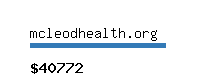 mcleodhealth.org Website value calculator