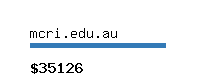 mcri.edu.au Website value calculator