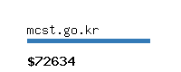 mcst.go.kr Website value calculator