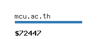 mcu.ac.th Website value calculator