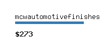 mcwautomotivefinishes.com Website value calculator