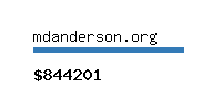 mdanderson.org Website value calculator