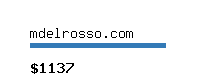 mdelrosso.com Website value calculator