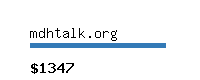 mdhtalk.org Website value calculator