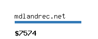 mdlandrec.net Website value calculator