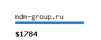 mdm-group.ru Website value calculator