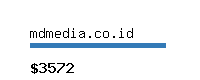 mdmedia.co.id Website value calculator