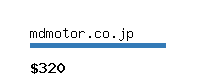 mdmotor.co.jp Website value calculator