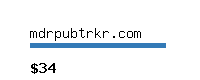 mdrpubtrkr.com Website value calculator