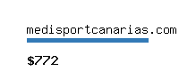 medisportcanarias.com Website value calculator