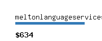 meltonlanguageservices.com Website value calculator