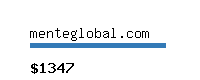 menteglobal.com Website value calculator